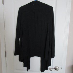 asymmetrical open front cardigan